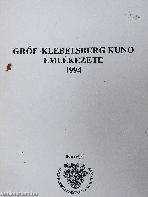Gróf Klebelsberg Kuno emlékezete 1994