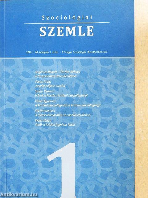Szociológiai szemle 2010/1.