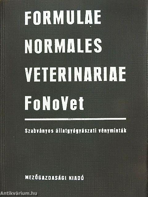 Formulae Normales Veterinariae