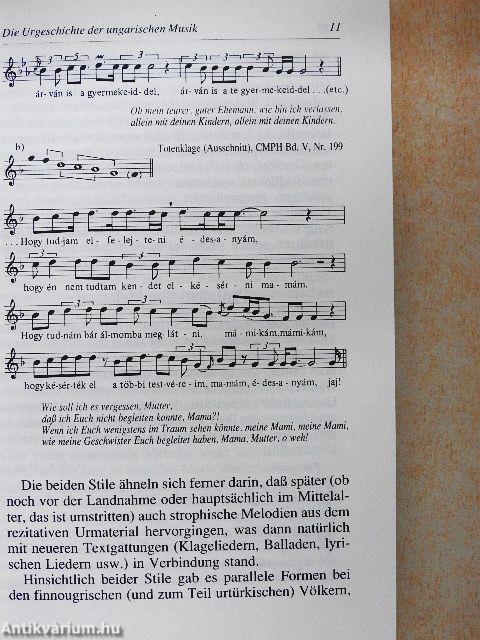 Abriss der ungarischen Musikgeschichte