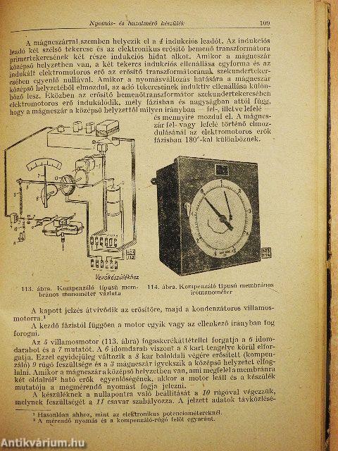 Kohászati üzemek hőtechnikai mérő- és szabályozó készülékei