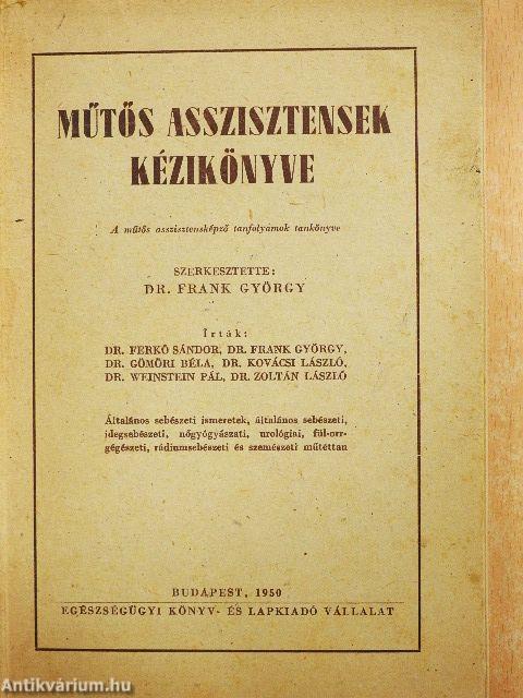 Műtős asszisztensek kézikönyve