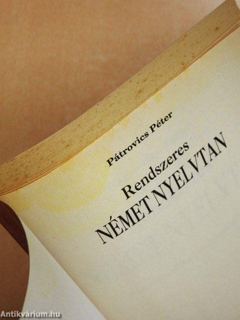 Rendszeres német nyelvtan