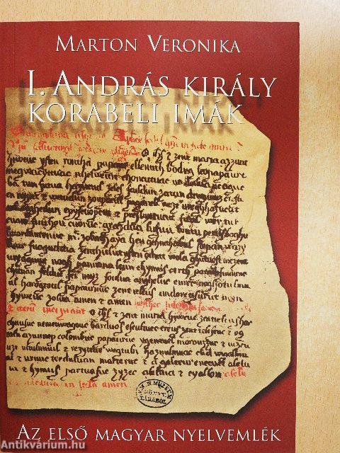 I. András király korabeli imák