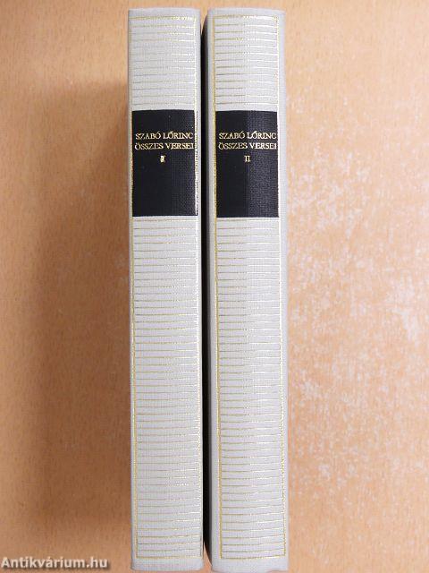 Szabó Lőrinc összes versei I-II.