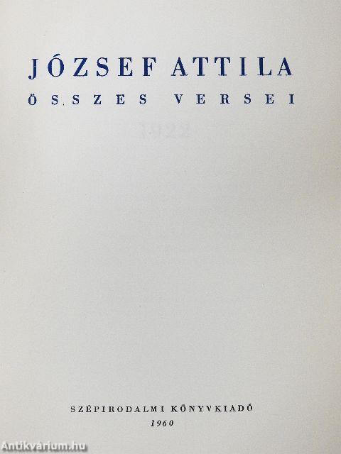 József Attila összes versei