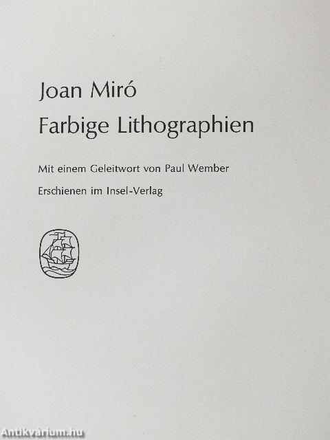 Farbige Lithographien