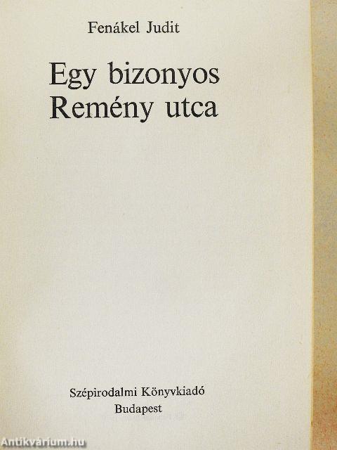 Egy bizonyos Remény utca