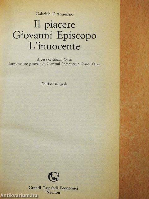 Il piacere/Giovanni Episcopo/L'innocente