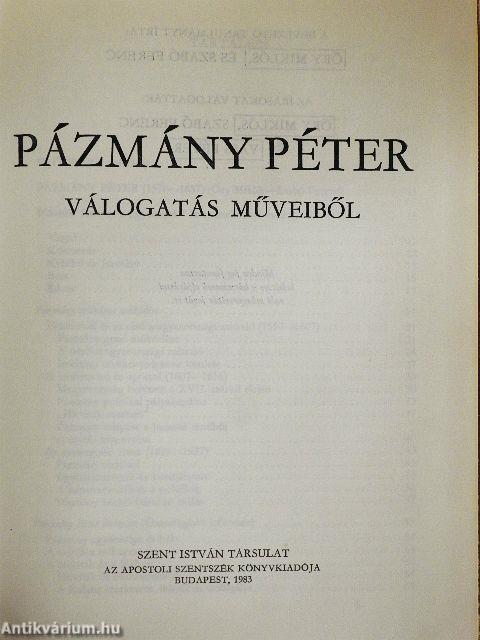 Pázmány Péter I-III.