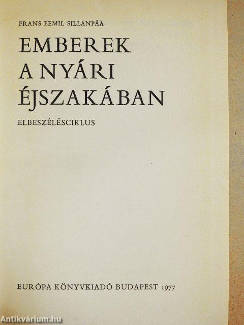 Emberek a nyári éjszakában