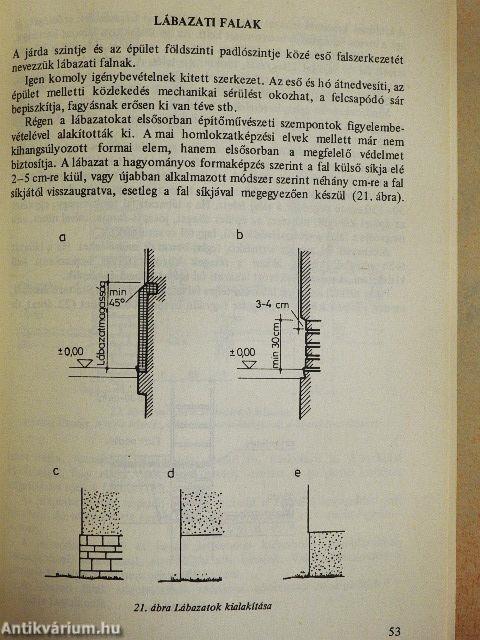Falak és falazási munkák