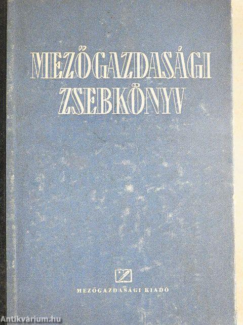 Mezőgazdasági zsebkönyv
