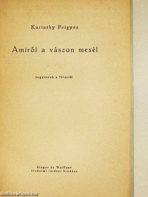 Amiről a vászon mesél