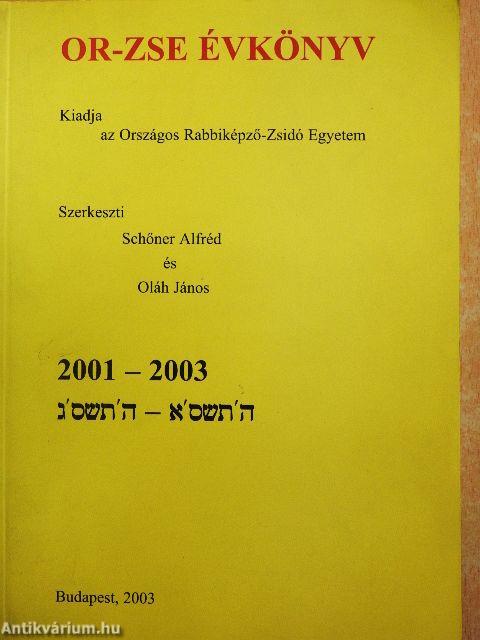 Or-zse évkönyv 2001-2003