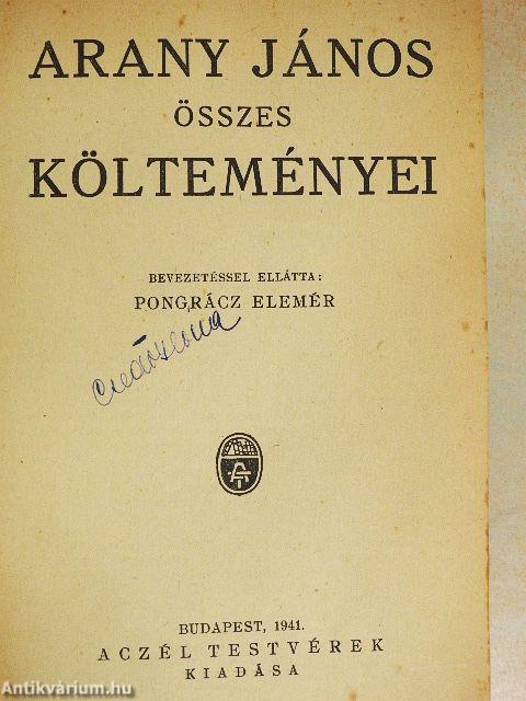 Arany János összes költeményei
