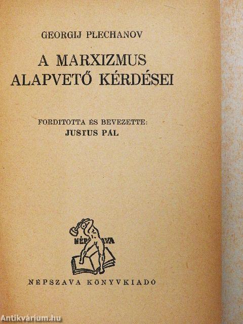 A marxizmus alapvető kérdései