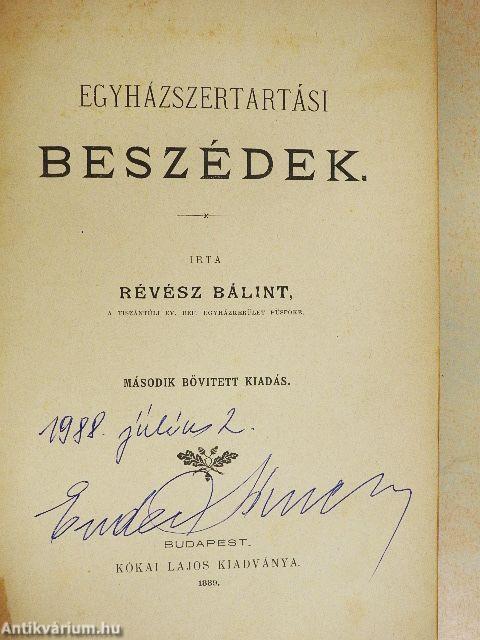 Egyházszertartási beszédek