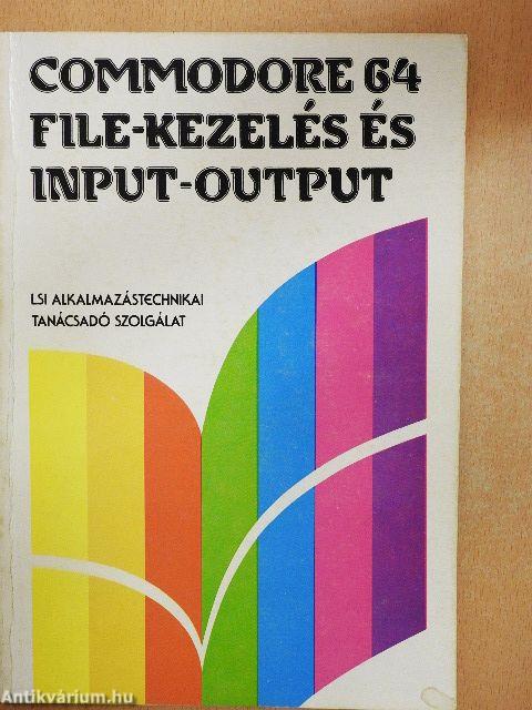 Commodore 64 file-kezelés és input-output