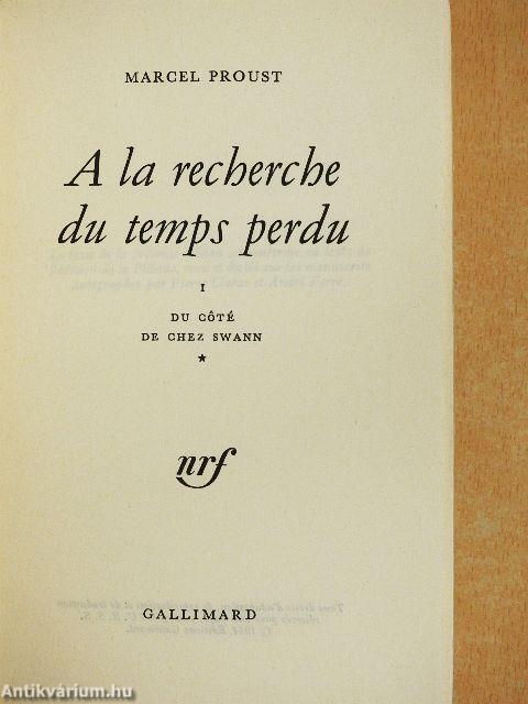 A la recherche du temps perdu I-XV.
