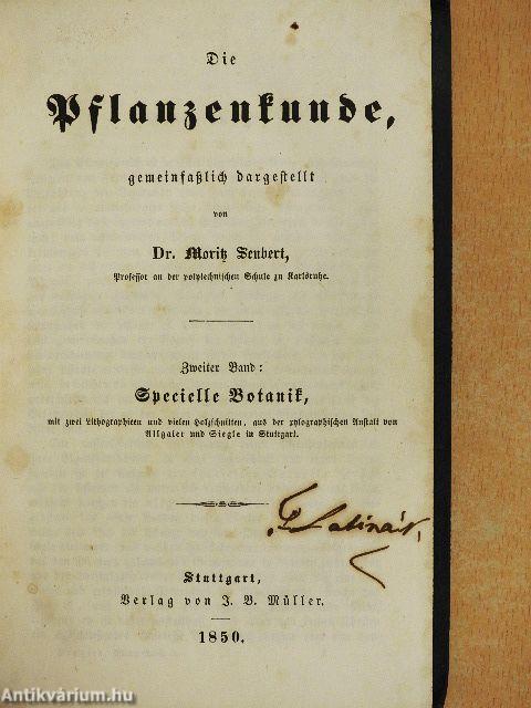 Die Pflanzenkunde II. (gótbetűs)
