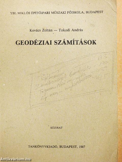 Geodéziai számítások