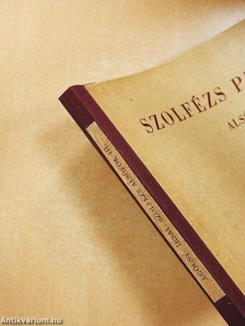 Szolfézs példatár - Alsófok III.