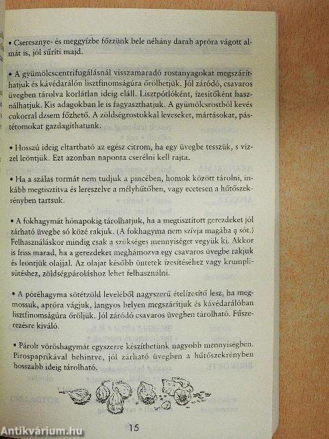 Befőzés, savanyítás