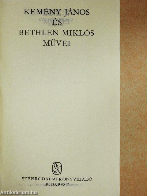 Kemény János és Bethlen Miklós művei