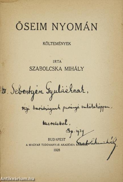 Őseim nyomán (dedikált példány)