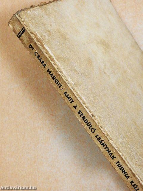 Amit a serdülő leánynak tudnia kell