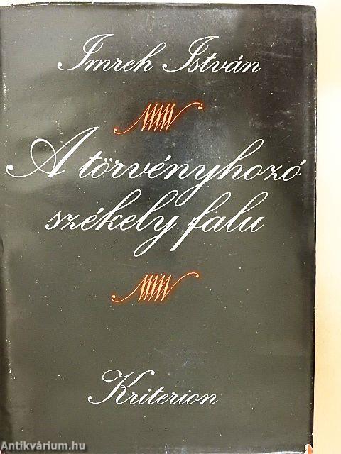 A törvényhozó székely falu
