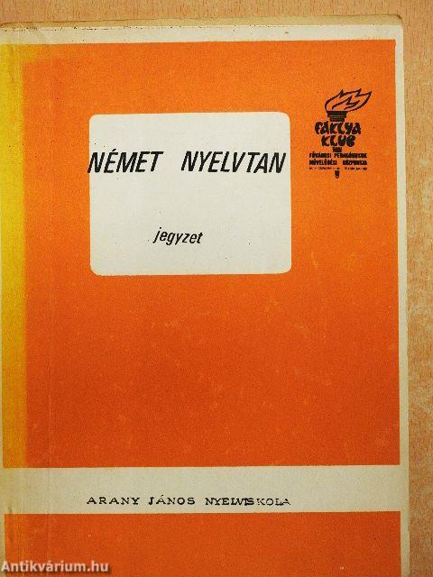 Német nyelvtani jegyzet