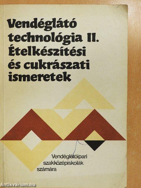 Vendéglátó technológia II.