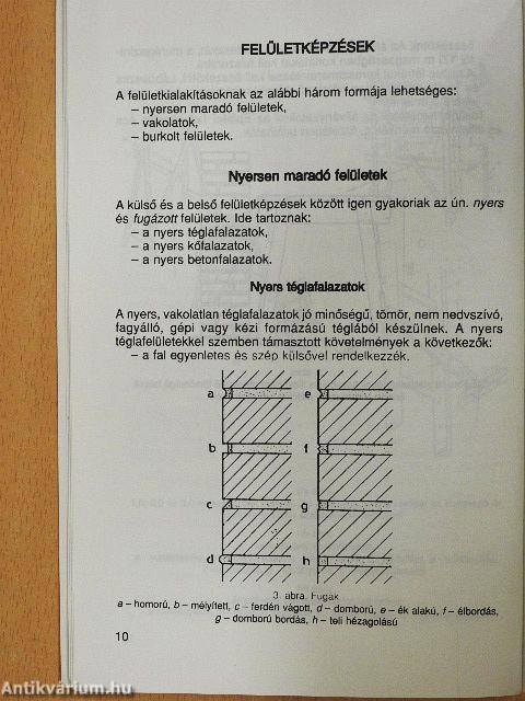 Vakolások és felületképzések
