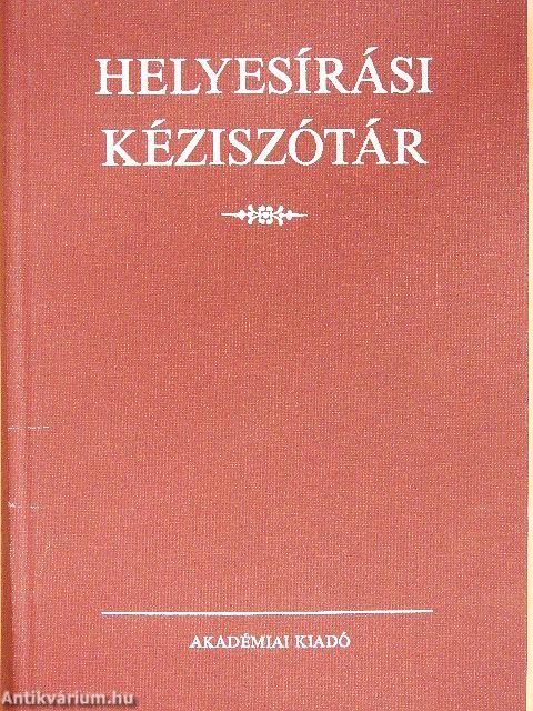 Helyesírási kéziszótár