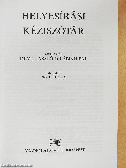 Helyesírási kéziszótár