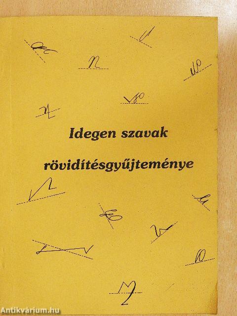 Idegen szavak rövidítésgyűjteménye