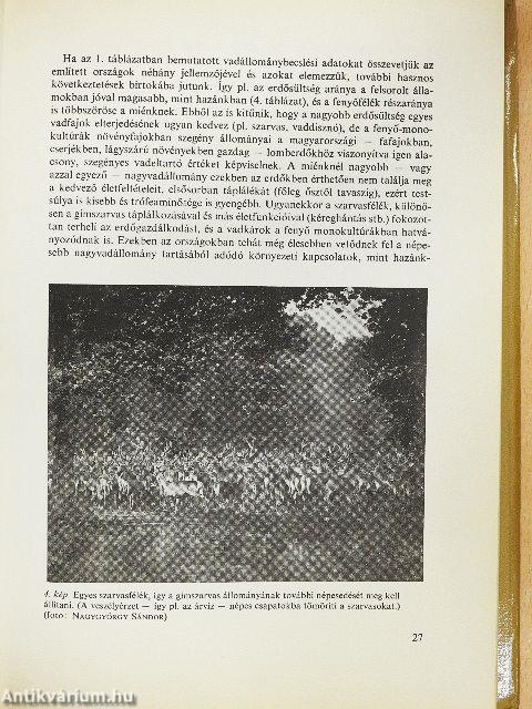 A vadállomány fenntartásának lehetőségei