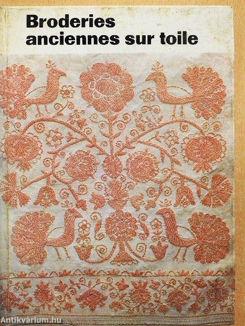 Broderies anciennes sur toile