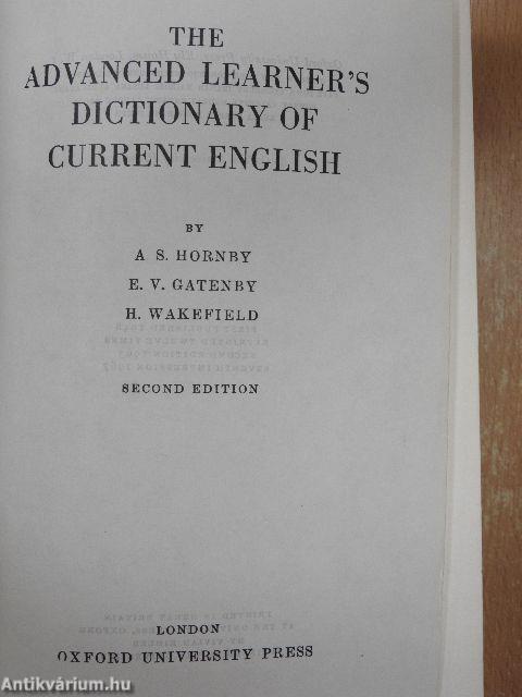The advanced learner's dictionary of current english