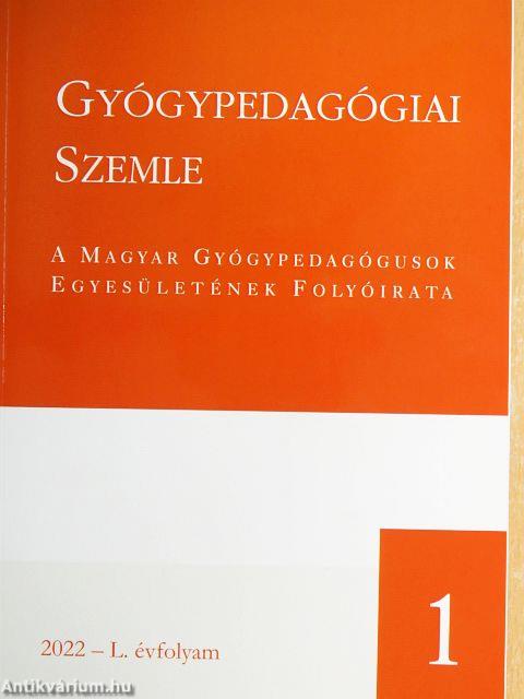 Gyógypedagógiai Szemle 2022. január-december