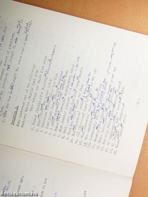 Angol nyelvtani gyakorlatok III.