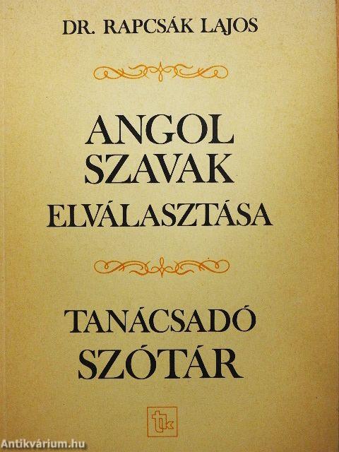 Angol szavak elválasztása