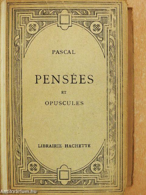 Pensées et opuscules