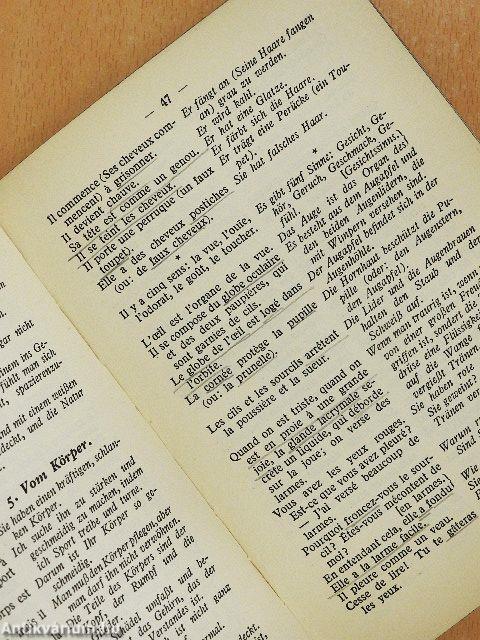 Handbuch der französischen und deutschen Umgangssprache/Manuel de la Conversation francaise et allemande