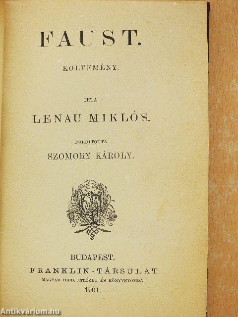 Faust/Az albiak/Don Juan/A magyar szabadságharcz német dalnoka/A kard/Manuel Jenő költeményeiből/A költészetről