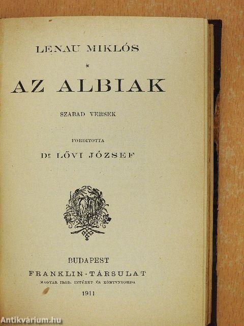 Faust/Az albiak/Don Juan/A magyar szabadságharcz német dalnoka/A kard/Manuel Jenő költeményeiből/A költészetről