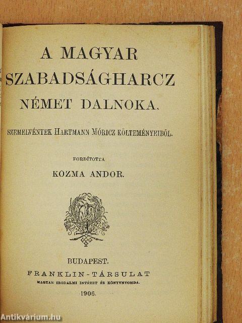Faust/Az albiak/Don Juan/A magyar szabadságharcz német dalnoka/A kard/Manuel Jenő költeményeiből/A költészetről
