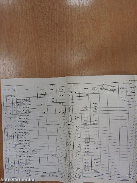 Mintakönyvelések - könyvelési minták I./Mellékletek a Mintakönyvelések - könyvelési minták című kiadványhoz II.